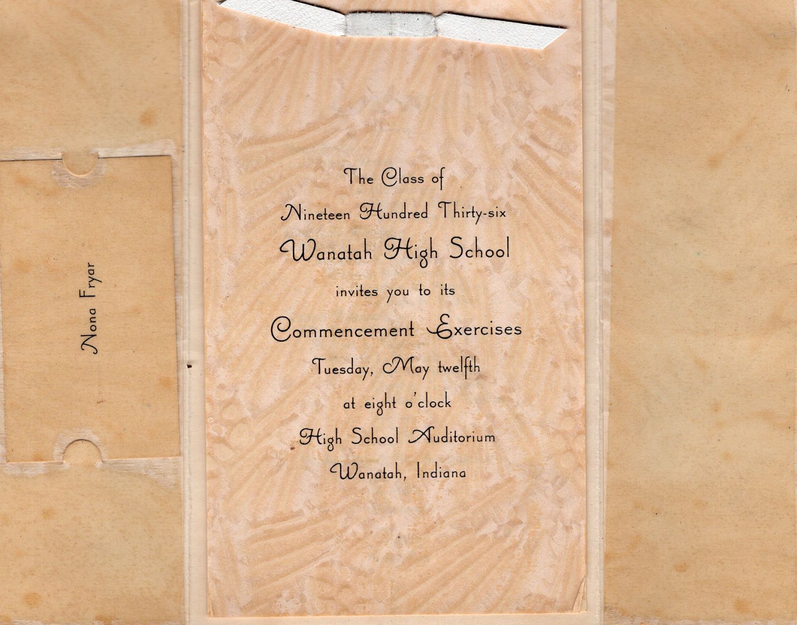 High school commencement programs